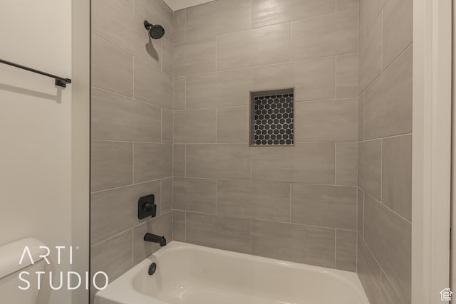 3783 S Kennedy Ln, Washington, UT 84780 - bathroom with toilet and tiled shower / bath