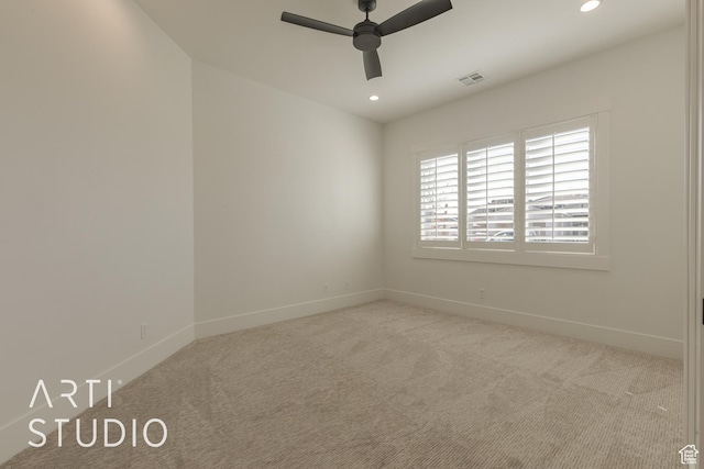 3783 S Kennedy Ln, Washington, UT 84780 - empty room with ceiling fan and light colored carpet