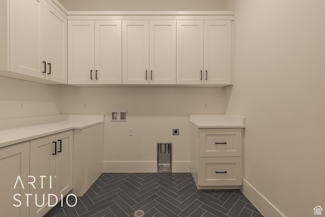 3783 S Kennedy Ln, Washington, UT 84780 - washroom featuring hookup for an electric dryer, hookup for a washing machine, and cabinets