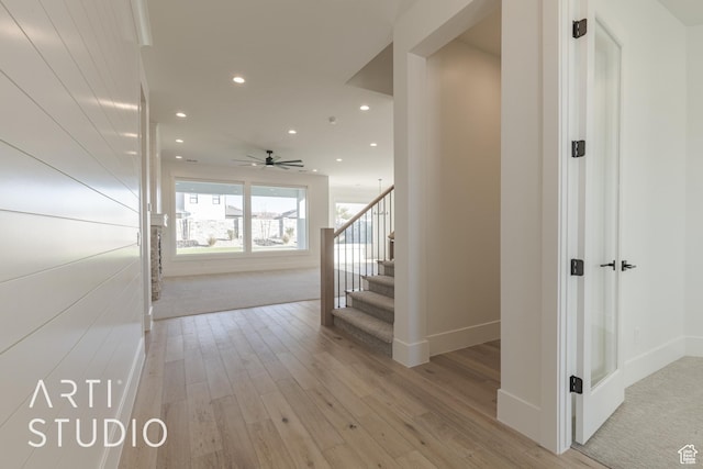 3783 S Kennedy Ln, Washington, UT 84780 - hallway with light hardwood / wood-style floors