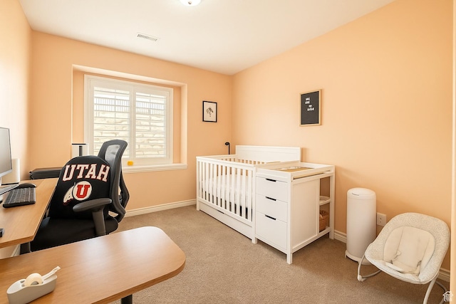 1841 E Whitetail Dr, Layton, UT 84040 - bedroom featuring carpet, an office area, and baseboards