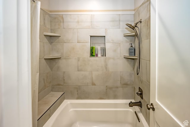 1283 N Gallen Rd W, Santa Clara, UT 84765 - bathroom with shower / bathtub combination with curtain