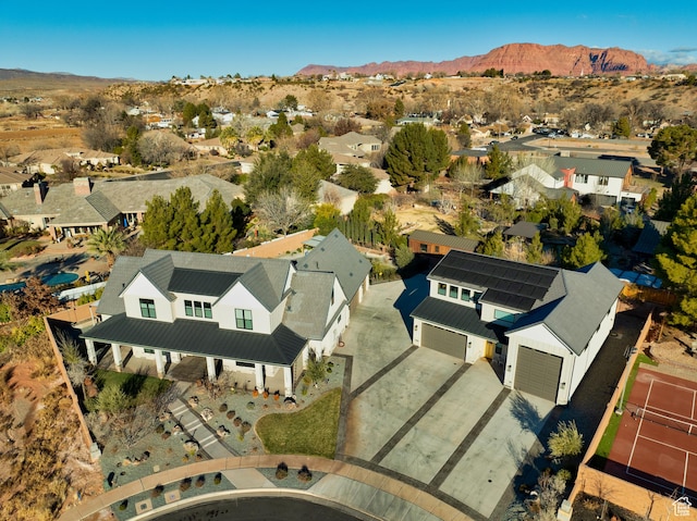 1283 N Gallen Rd W, Santa Clara, UT 84765 - drone / aerial view featuring a mountain view