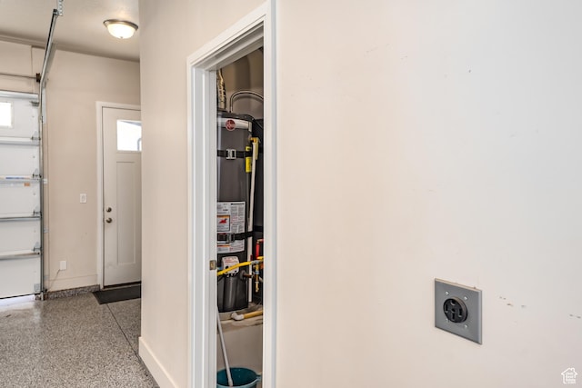 1283 N Gallen Rd W, Santa Clara, UT 84765 - garage featuring secured water heater
