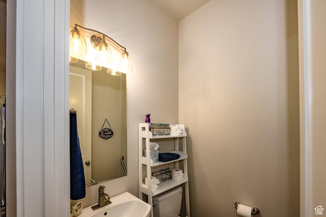 1283 N Gallen Rd W, Santa Clara, UT 84765 - bathroom with sink and toilet