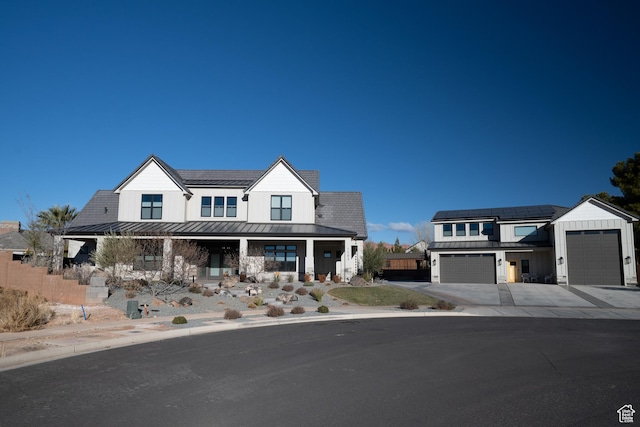 1283 N Gallen Rd W, Santa Clara, UT 84765 - modern inspired farmhouse with a garage and solar panels