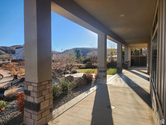 1283 N Gallen Rd W, Santa Clara, UT 84765 - view of patio / terrace with a mountain view