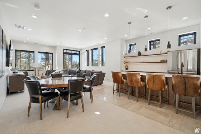 7242 Lupine Dr, Park City, UT 84098 - dining space featuring plenty of natural light and recessed lighting