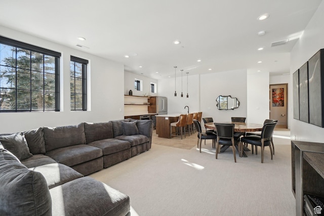 7242 Lupine Dr, Park City, UT 84098 - living room with light carpet and recessed lighting