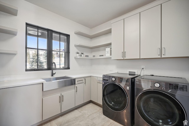 7242 Lupine Dr, Park City, UT 84098 - laundry area with separate washer and dryer and cabinet space