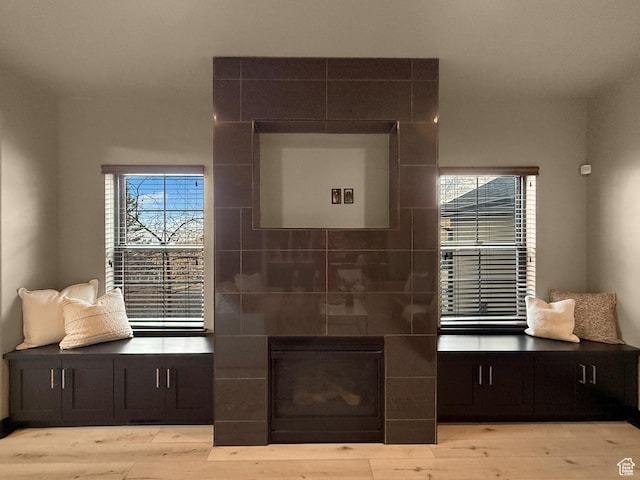 interior space with light wood-style flooring