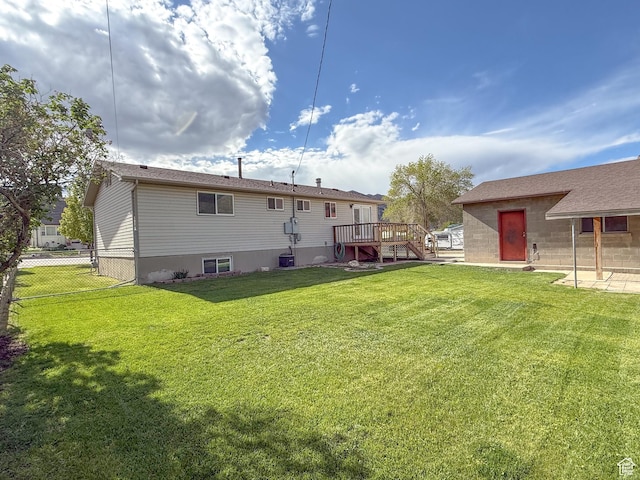 87 Bryner St, Helper, UT 84526 - rear view of house with a deck