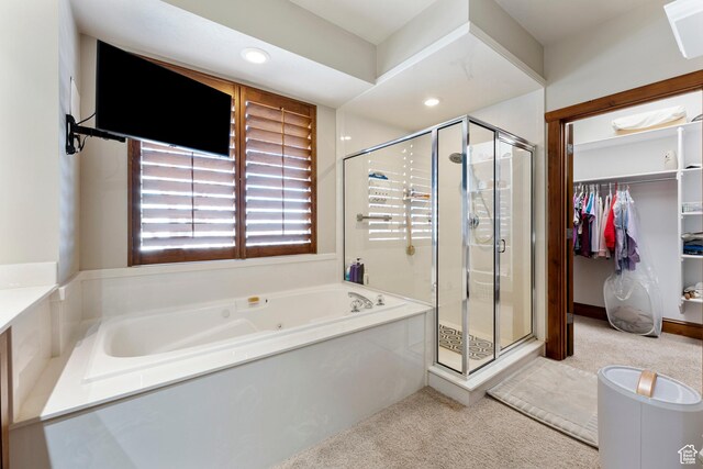 337 E Brayden Way, Draper, UT 84020 - bathroom featuring shower with separate bathtub