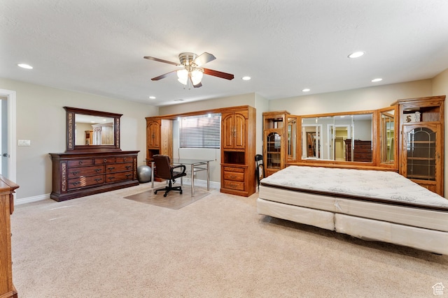 337 E Brayden Way, Draper, UT 84020 - carpeted bedroom featuring a textured ceiling and ceiling fan