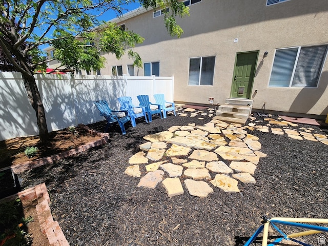 173 E Fidllers Canyon Rd Unit 17, Cedar City, UT 84721 - view of patio with entry steps