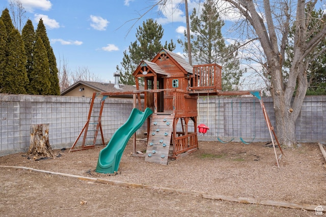 1455 E 100 S, Spanish Fork, UT 84660 - view of playground with a fenced backyard