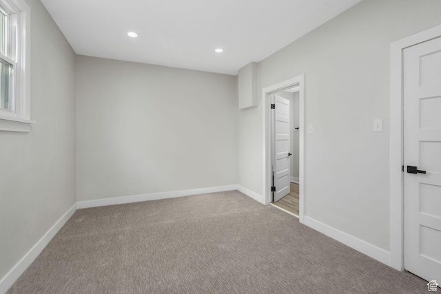 view of carpeted empty room