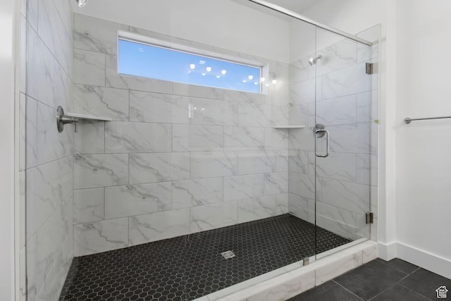 1471 S 130 W Unit 37, Salem, UT 84653 - bathroom with tile patterned floors and walk in shower