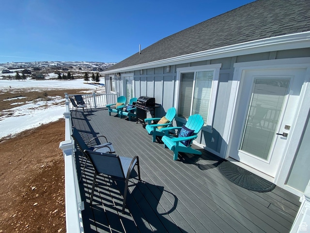37 Wedge Way, Garden City, UT 84028 - snow covered deck with a grill