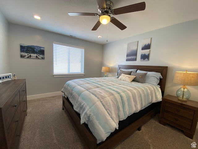 37 Wedge Way, Garden City, UT 84028 - carpeted bedroom with ceiling fan