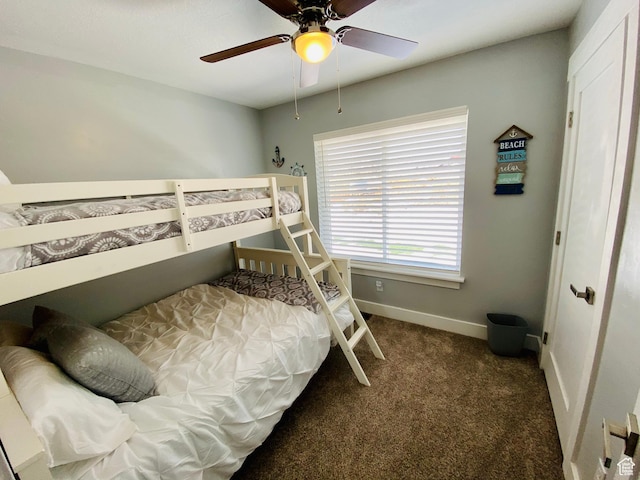 37 Wedge Way, Garden City, UT 84028 - bedroom with ceiling fan and carpet flooring