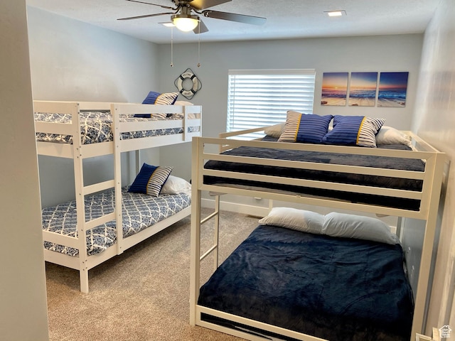 37 Wedge Way, Garden City, UT 84028 - carpeted bedroom with ceiling fan