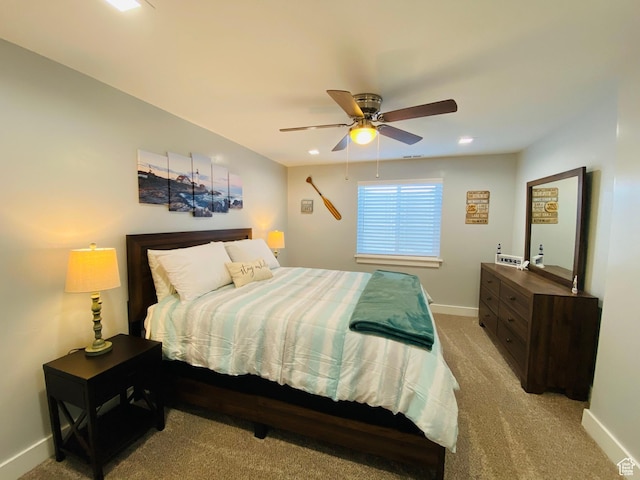 37 Wedge Way, Garden City, UT 84028 - carpeted bedroom featuring ceiling fan