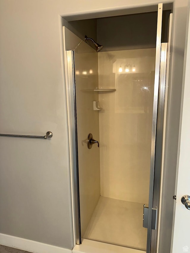 bathroom with walk in shower