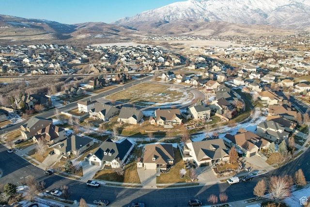 6228 W Apollo Way, Highland, UT 84003 - drone / aerial view featuring a mountain view
