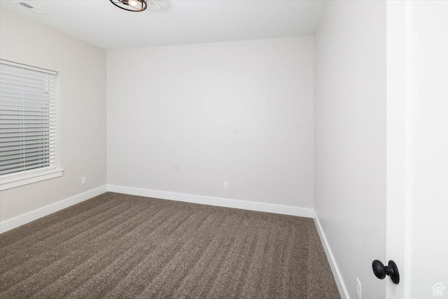 view of carpeted empty room