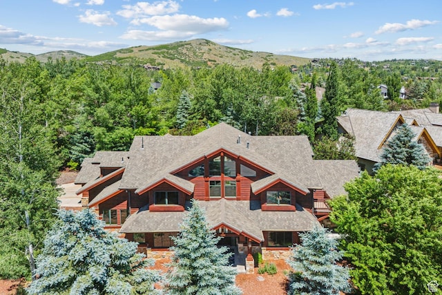 1 Spyglass Ct, Park City, UT 84060 - drone / aerial view with a mountain view