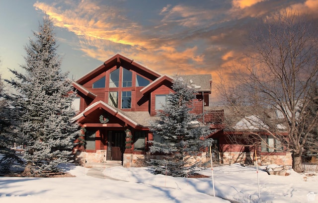 1 Spyglass Ct, Park City, UT 84060 - view of log-style house