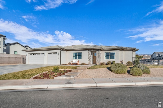 view of front of home featuring a garage