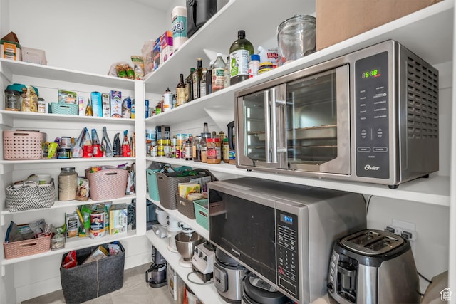 view of pantry