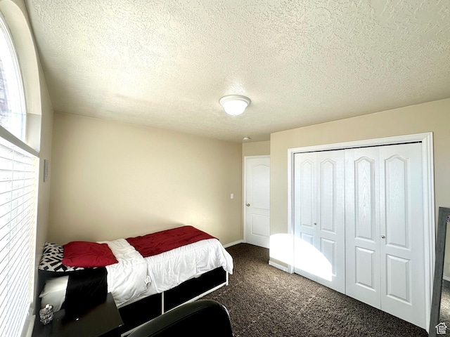 1094 W 400 S, Layton, UT 84041 - bedroom with carpet flooring, a textured ceiling, and a closet