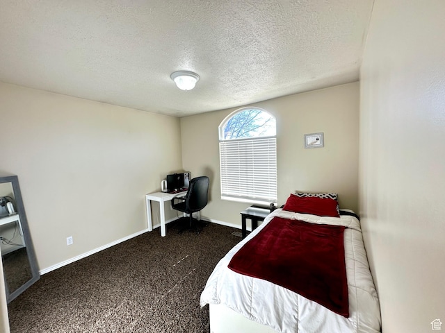 1094 W 400 S, Layton, UT 84041 - carpeted bedroom with a textured ceiling, an office area, and baseboards