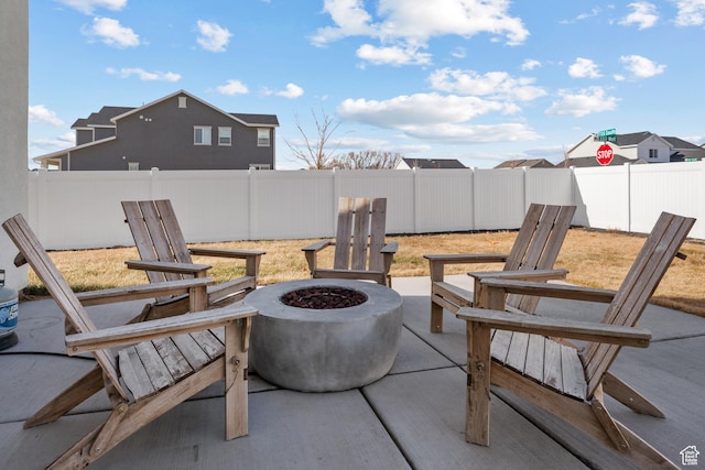 328 W 720th St S, American Fork, UT 84003 - view of patio / terrace featuring an outdoor fire pit