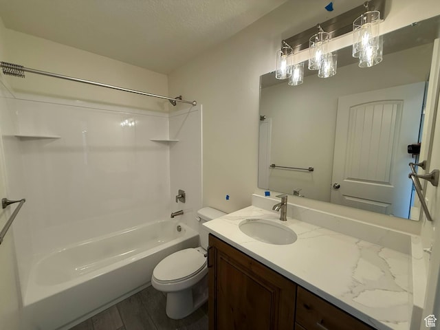 1030 N 200 E, Ferron, UT 84523 - bathroom with toilet, vanity, bathing tub / shower combination, and wood finished floors