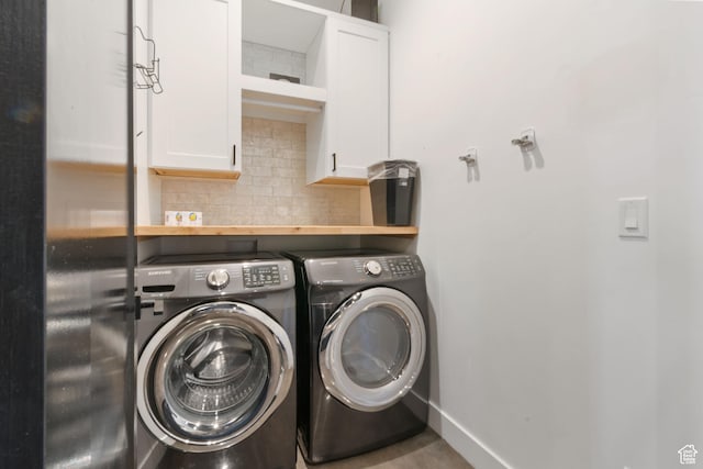 3243 S Hideaway Pl, Hurricane, UT 84737 - laundry area with independent washer and dryer and cabinets
