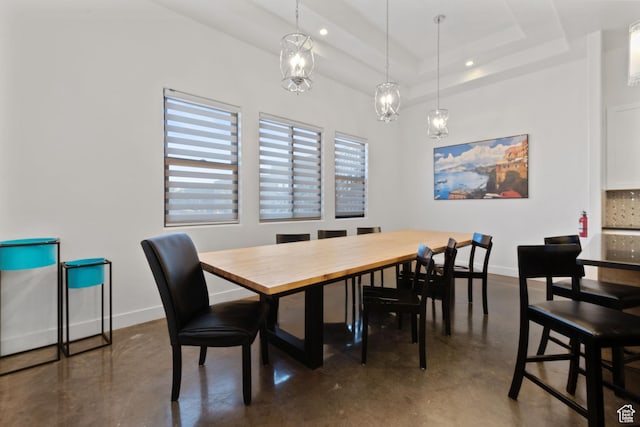 3243 S Hideaway Pl, Hurricane, UT 84737 - dining room with a raised ceiling