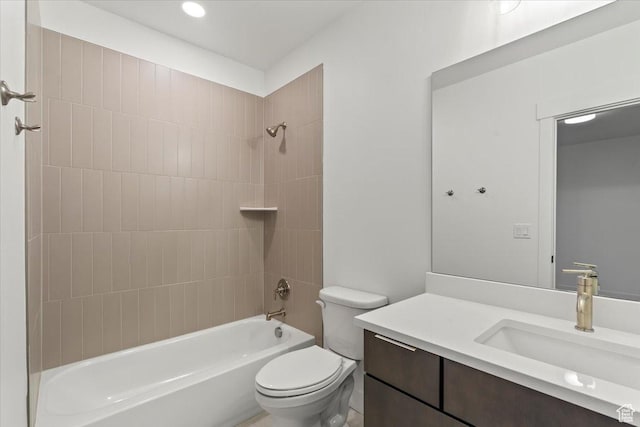 6968 Elk Wallow Dr, Park City, UT 84098 - bathroom with toilet, vanity, and shower / bath combination