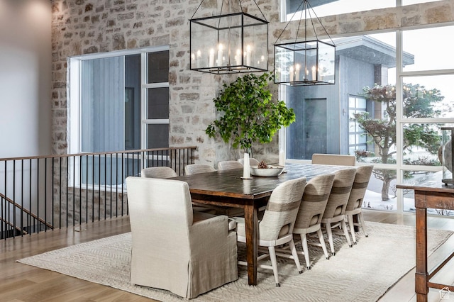 9491 N Promontory Summit Dr, Park City, UT 84098 - dining space with wood finished floors