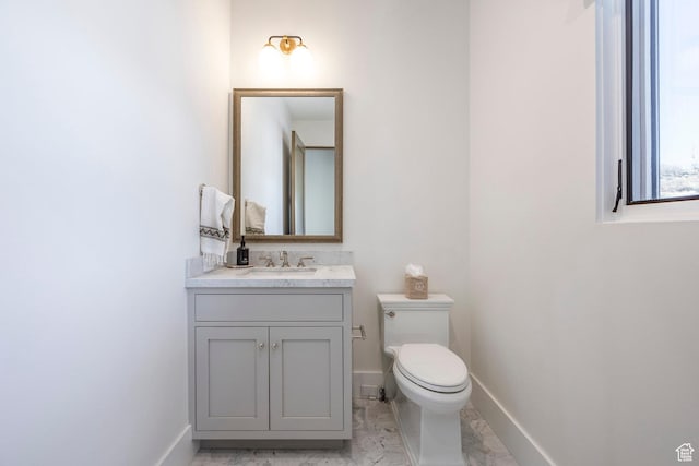 9491 N Promontory Summit Dr, Park City, UT 84098 - bathroom featuring toilet, baseboards, and vanity