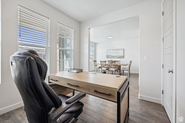 2344 N White Cliff Dr, Lehi, UT 84043 - office space with dark wood finished floors and baseboards