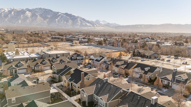 1206 W Holt Farm Ln, South Jordan, UT 84095 - birds eye view of property with a mountain view