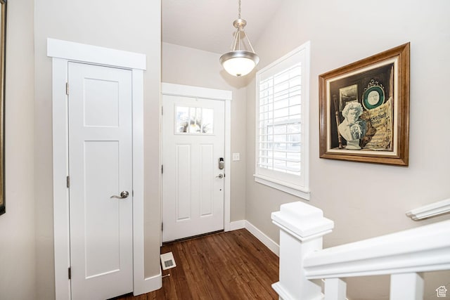 1206 W Holt Farm Ln, South Jordan, UT 84095 - entryway with dark wood-type flooring