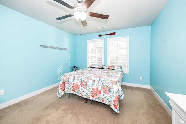 1206 W Holt Farm Ln, South Jordan, UT 84095 - bedroom featuring light carpet and ceiling fan