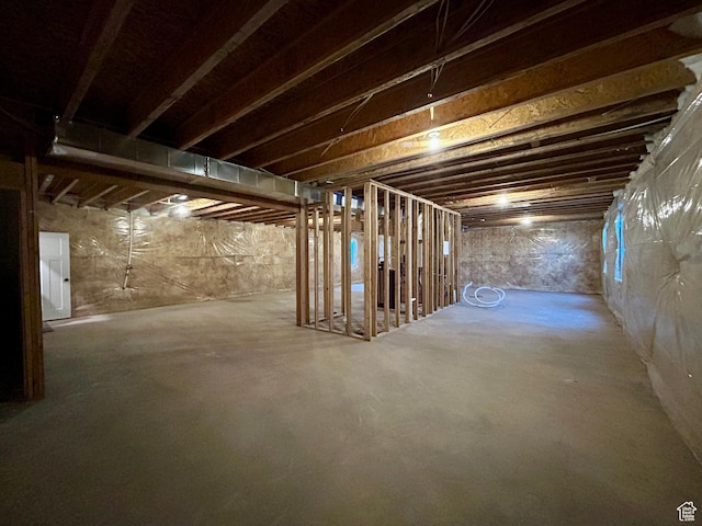 view of basement