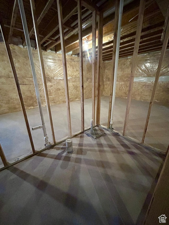 view of attic