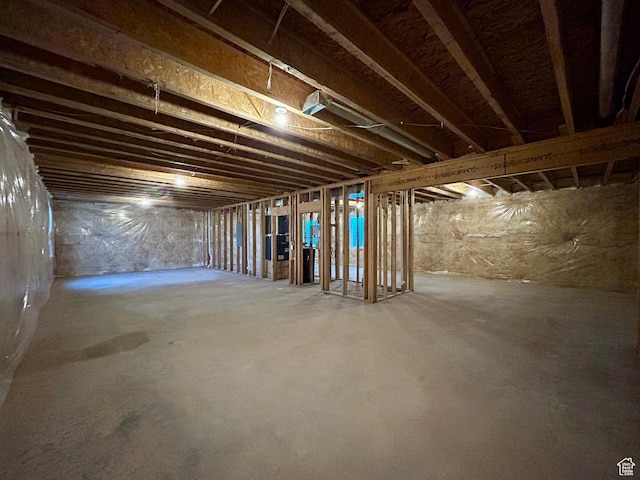 view of basement
